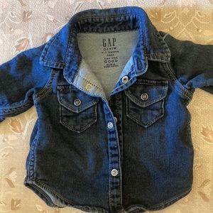 Baby GAP Denim button up 0-3m